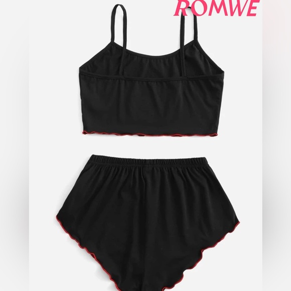 Cherry Pajama Crop Tank and Short Set - Picture 2 of 5